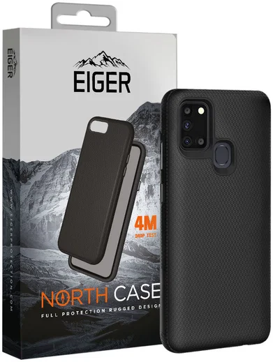 Eiger North Case Hybride Back Cover Samsung Galaxy A21S Hoesje Zwart afbeelding 6