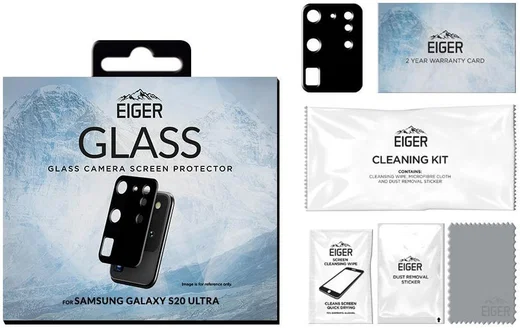 Eiger Samsung Galaxy S20 Ultra Camera Protector Tempered Glass 2.5D afbeelding 5