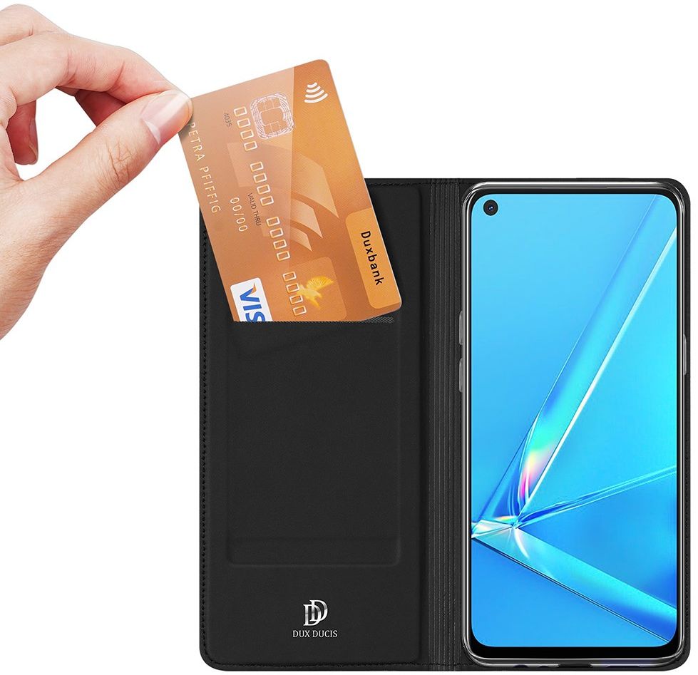 Dux Ducis Skin Pro Series Oppo A52/A72 Book Case Hoesje Zwart afbeelding 2