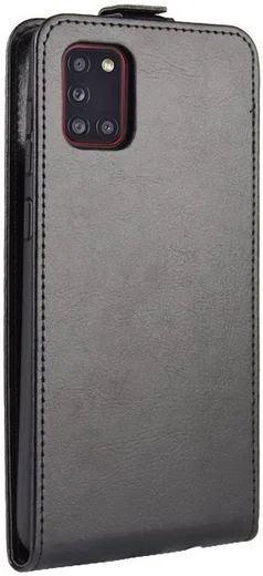 Samsung Galaxy A31 Hoesje Verticale Flip Portemonnee Book Case Zwart afbeelding 5