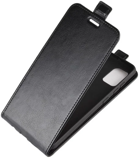 Samsung Galaxy A31 Hoesje Verticale Flip Portemonnee Book Case Zwart afbeelding 2