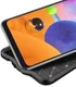 Samsung Galaxy A31 Litchi Hoesje TPU met Kunstlederen Textuur Zwart afbeelding 5