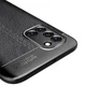 Samsung Galaxy A31 Litchi Hoesje TPU met Kunstlederen Textuur Zwart afbeelding 7