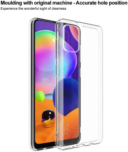 IMAK Series Samsung Galaxy A31 Hoesje Flexibel en Dun TPU Transparant afbeelding 4