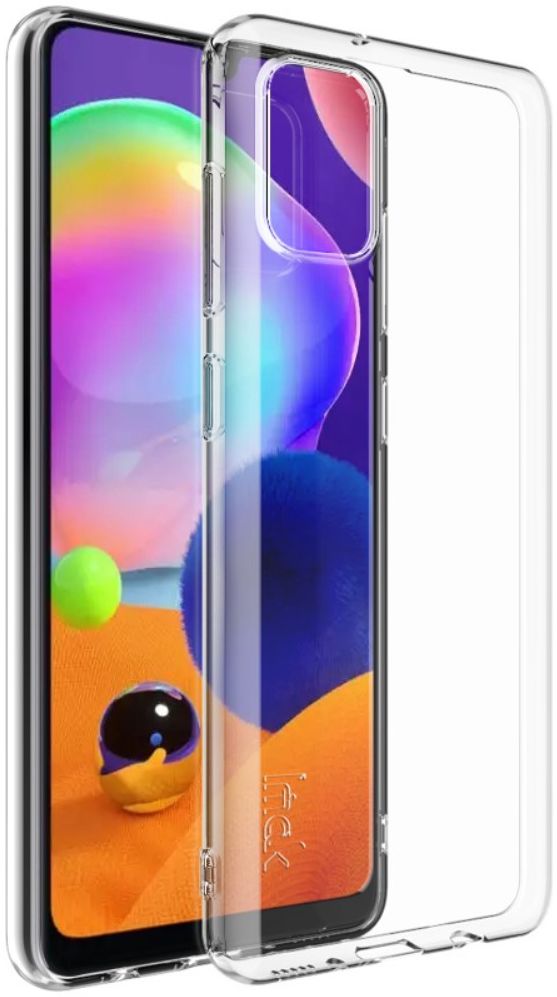 IMAK Series Samsung Galaxy A31 Hoesje Flexibel en Dun TPU Transparant afbeelding 1