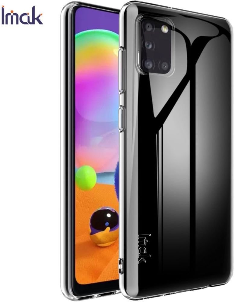 IMAK Series Samsung Galaxy A31 Hoesje Flexibel en Dun TPU Transparant afbeelding 2