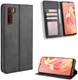 OPPO A91 Vintage Portemonnee Hoesje Zwart afbeelding 4