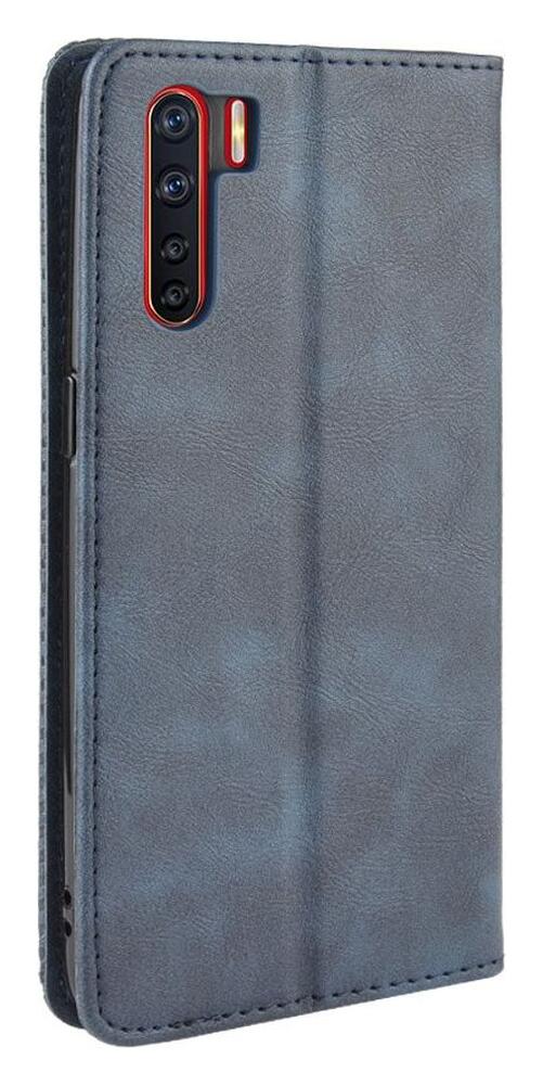 OPPO A91 Vintage Portemonnee Hoesje Blauw afbeelding 8