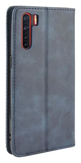 OPPO A91 Vintage Portemonnee Hoesje Blauw afbeelding 8