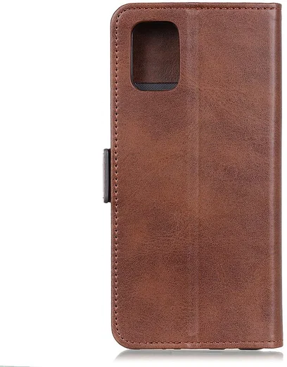 OPPO A52 / A72 Hoesje Portemonnee Kunstleer Book Case Coffee afbeelding 3