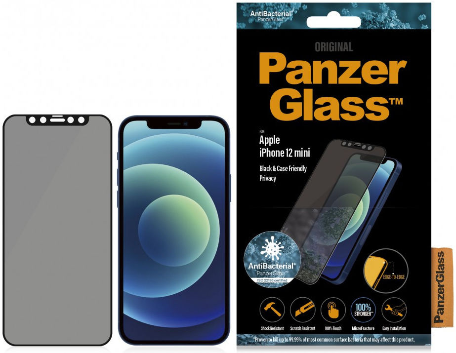 PanzerGlass Apple iPhone 12 Mini Privacy Glass Screenprotector CF afbeelding 3