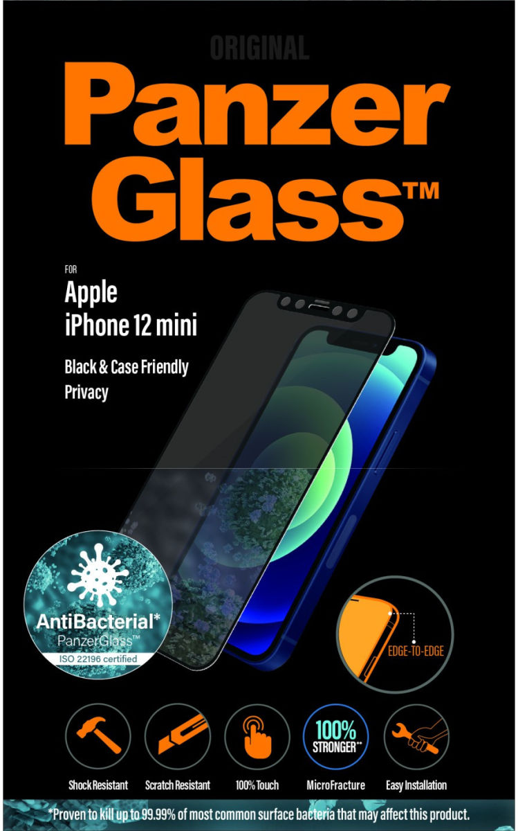 PanzerGlass Apple iPhone 12 Mini Privacy Glass Screenprotector CF afbeelding 1