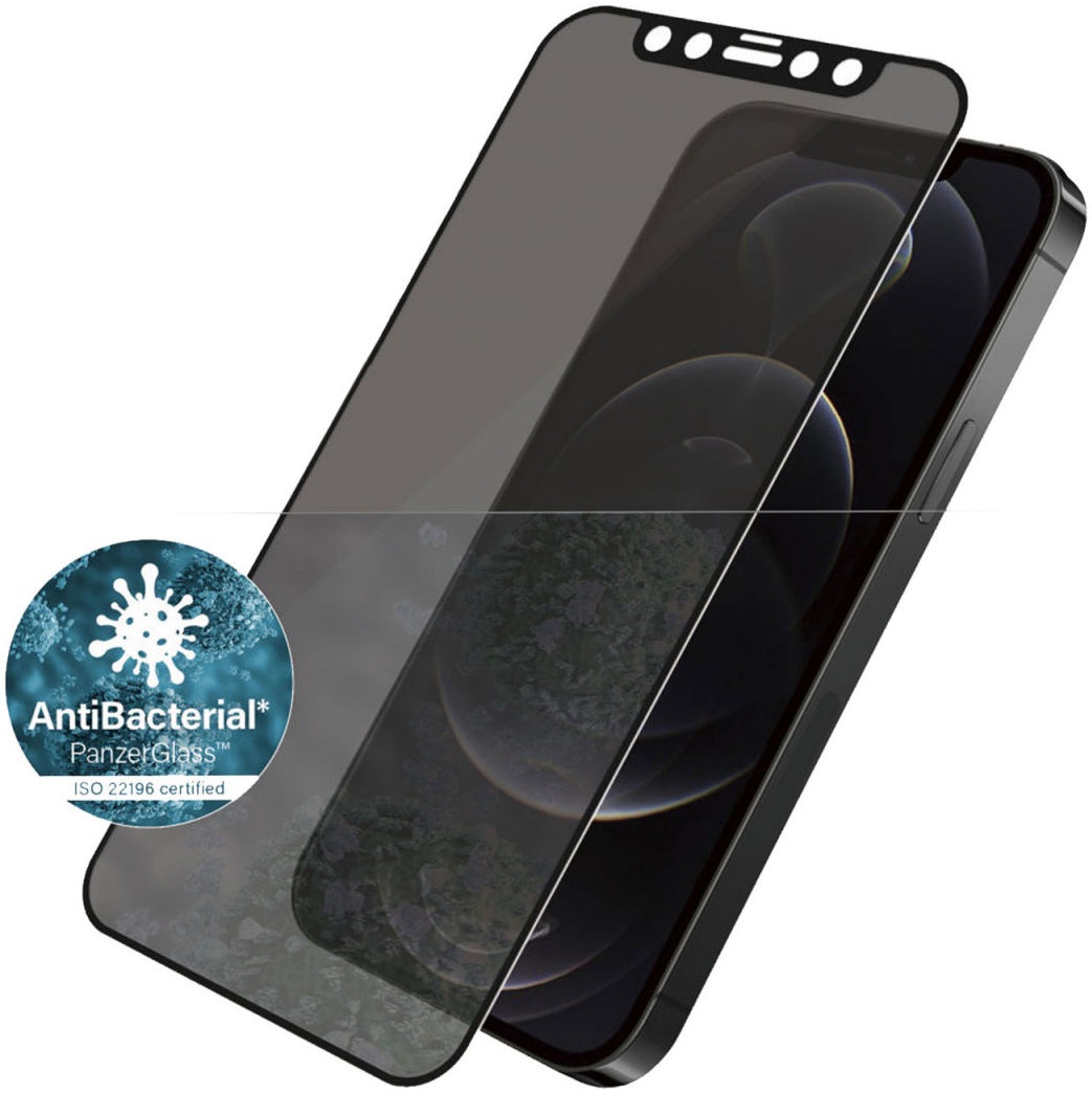 PanzerGlass Apple iPhone 12/12 Pro Privacy Glass Screenprotector Zwart afbeelding 5