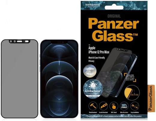 PanzerGlass Privacy Camslider CF Glass Apple iPhone 12 Pro Max afbeelding 8