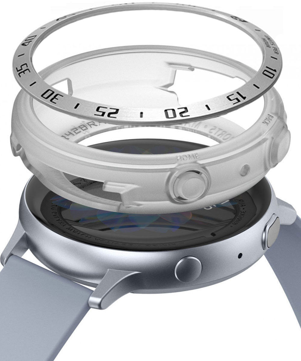 Ringke Air Sports Bezel Styling Watch Active 2 44MM Combo Pack Clear afbeelding 1