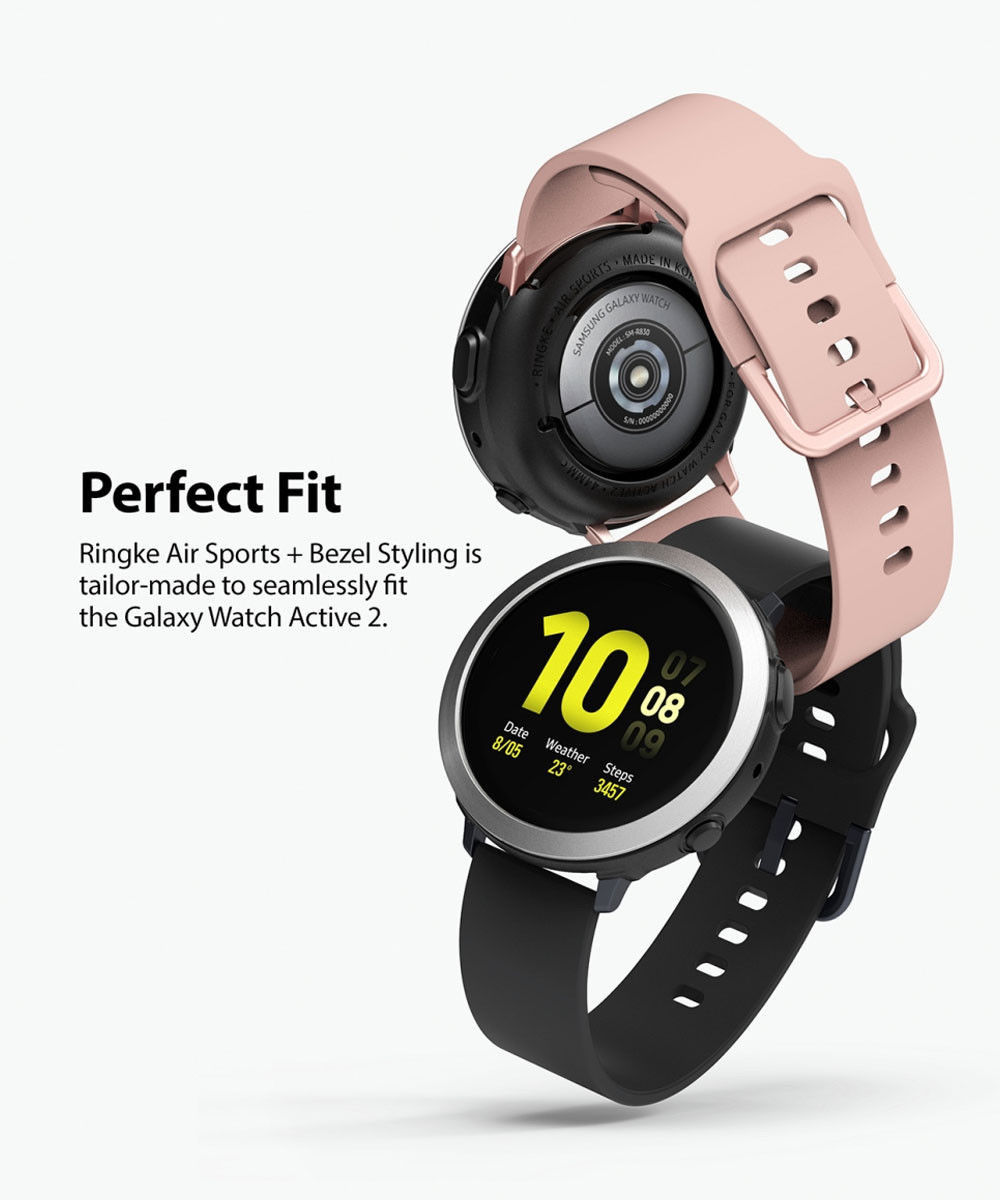 Ringke Air Sports Bezel Styling Watch Active 2 44MM Combo Pack Clear afbeelding 9