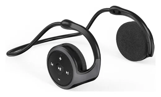 Bluetooth Earhook MicroSD Draadloze Oordopjes - Zwart afbeelding 1