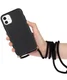 Apple iPhone 11 Hoesje Back Cover Flexibel TPU met Koord Zwart afbeelding 2