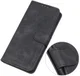 KHAZNEH Apple iPhone 12 Pro Max Hoesje Retro Wallet Book Case Zwart afbeelding 9
