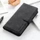 KHAZNEH Apple iPhone 12 Pro Max Hoesje Retro Wallet Book Case Zwart afbeelding 3