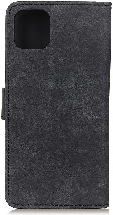 KHAZNEH Apple iPhone 12 Pro Max Hoesje Retro Wallet Book Case Zwart afbeelding 4
