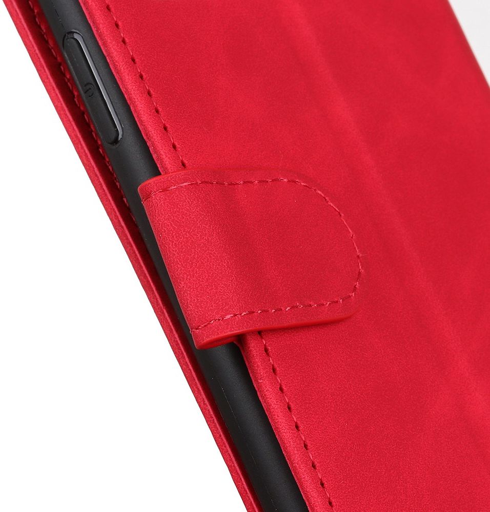 Apple iPhone 12 Mini Hoesje Retro Wallet Book Case Rood afbeelding 6