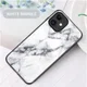 Apple iPhone 12 Mini Hoesje Hybride Back Cover Wit Marmer afbeelding 2