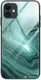 Apple iPhone 12 Mini Hoesje Hybride Back Cover Groen Marmer afbeelding 1