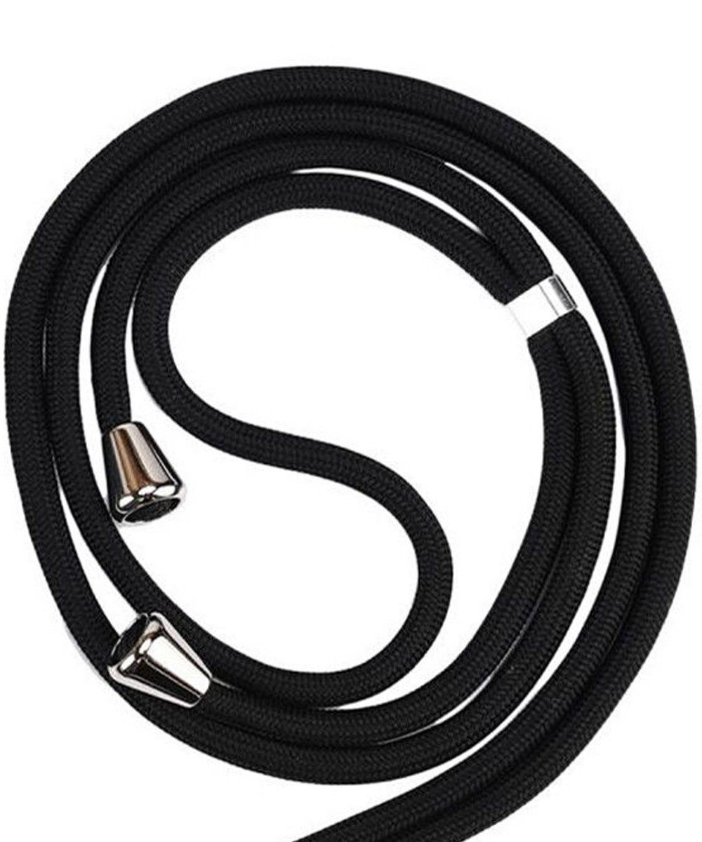 Samsung Galaxy S20 Hoesje Back Cover Flexibel TPU met Koord Zwart afbeelding 5