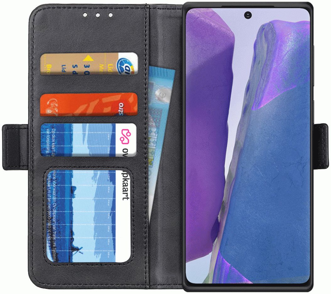 Samsung Galaxy Note 20 Hoesje Portemonnee Zwart afbeelding 1