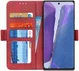 Samsung Galaxy Note 20 Hoesje Portemonnee Rood afbeelding 1