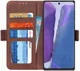 Samsung Galaxy Note 20 Hoesje Portemonnee Donker Bruin afbeelding 1
