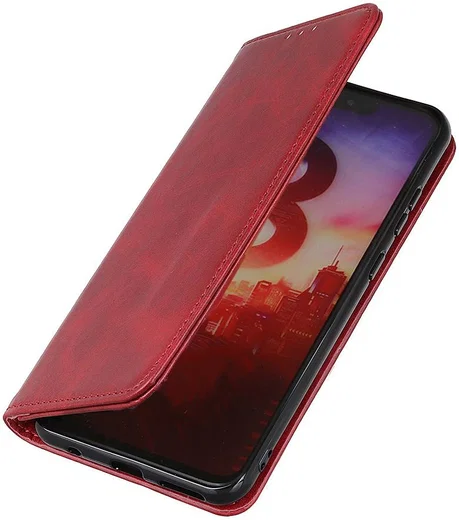 Samsung Galaxy Note 20 Ultra Hoesje Portemonnee Splitleer Rood afbeelding 6