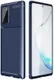 Samsung Galaxy Note 20 Hoesje Siliconen Carbon Blauw afbeelding 1