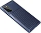 Samsung Galaxy Note 20 Hoesje Siliconen Carbon Blauw afbeelding 2