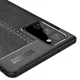 Samsung Galaxy Note 20 Litchi Hoesje TPU Met Leren Textuur Zwart afbeelding 5