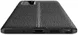 Samsung Galaxy Note 20 Litchi Hoesje TPU Met Leren Textuur Zwart afbeelding 7