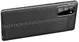 Samsung Galaxy Note 20 Litchi Hoesje TPU Met Leren Textuur Zwart afbeelding 8