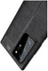 Samsung Galaxy Note 20 Ultra Litchi Hoesje TPU Met Leren Textuur Zwart afbeelding 6