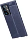 Samsung Galaxy Note 20 Ultra Litchi Hoesje TPU Met Leren Textuur Blauw afbeelding 2