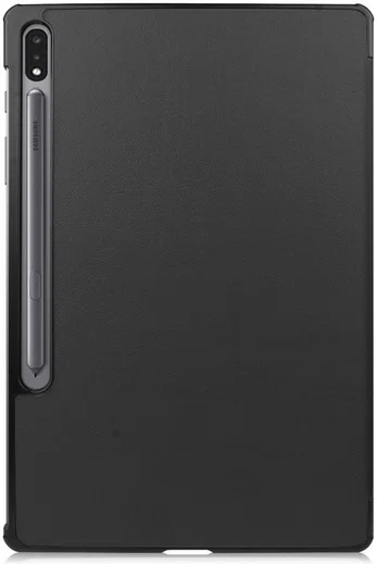 Samsung Galaxy Tab S7 Plus Tri-fold Hoes Zwart afbeelding 9