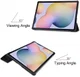 Samsung Galaxy Tab S7 Plus Hoesje Tri-Fold Don't Touch Me Print Zwart afbeelding 3