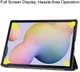 Samsung Galaxy Tab S7 Plus Hoesje Tri-Fold Don't Touch Me Print Zwart afbeelding 4