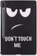 Samsung Galaxy Tab S7 Plus Hoesje Tri-Fold Don't Touch Me Print Zwart afbeelding 8