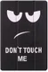 Samsung Galaxy Tab S7 Plus Hoesje Tri-Fold Don't Touch Me Print Zwart afbeelding 9