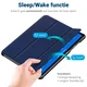 Samsung Galaxy Tab A7 (2020 / 2022) Hoes Tri-fold Book Case Blauw afbeelding 7