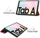 Samsung Galaxy Tab A7 (2020 / 2022) Hoes Tri-fold Book Case Rood afbeelding 3