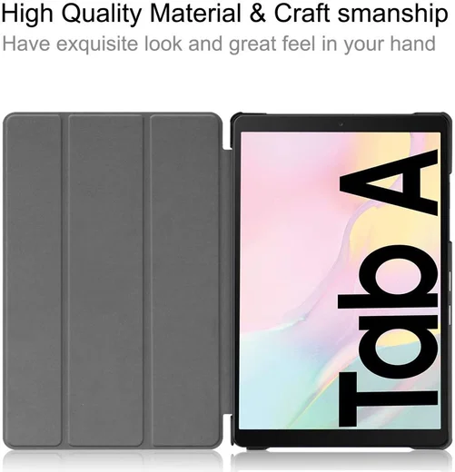 Samsung Galaxy Tab A7 (2020 / 2022) Hoes Tri-fold Book Case Rood afbeelding 5
