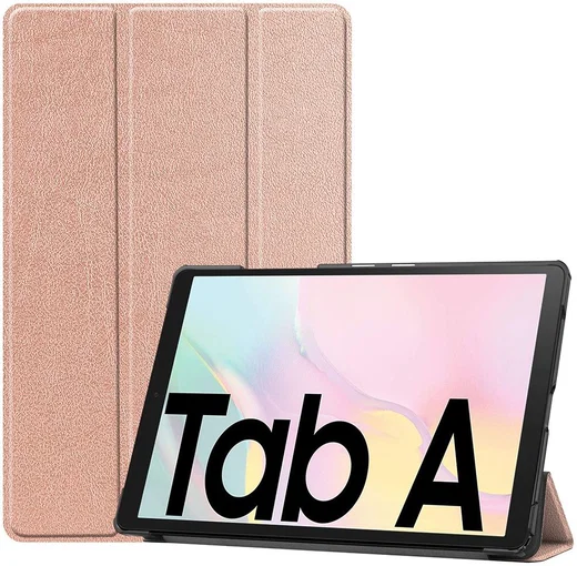 Samsung Galaxy Tab A7 (2020 / 2022) Hoes Tri-fold Book Case Roze Goud afbeelding 1