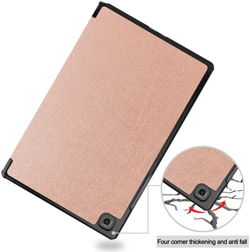 Samsung Galaxy Tab A7 (2020 / 2022) Hoes Tri-fold Book Case Roze Goud afbeelding 10